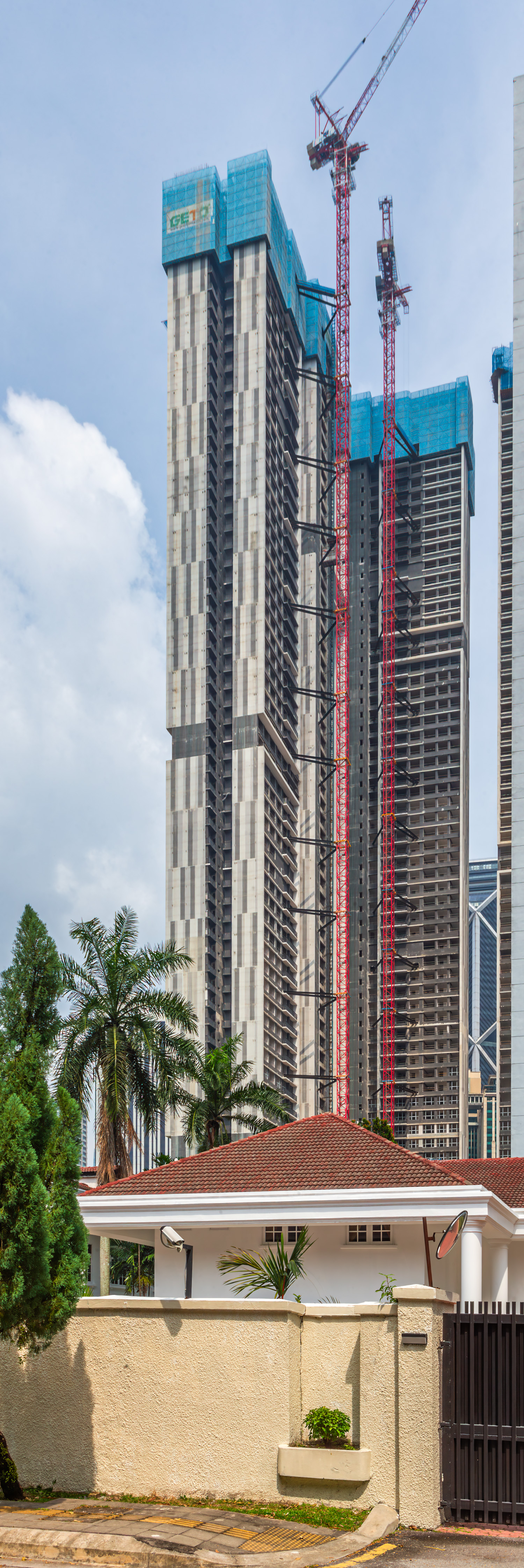 Skyline Embassy - Calista Tower, Kuala Lumpur - View from the east. © Mathias Beinling
